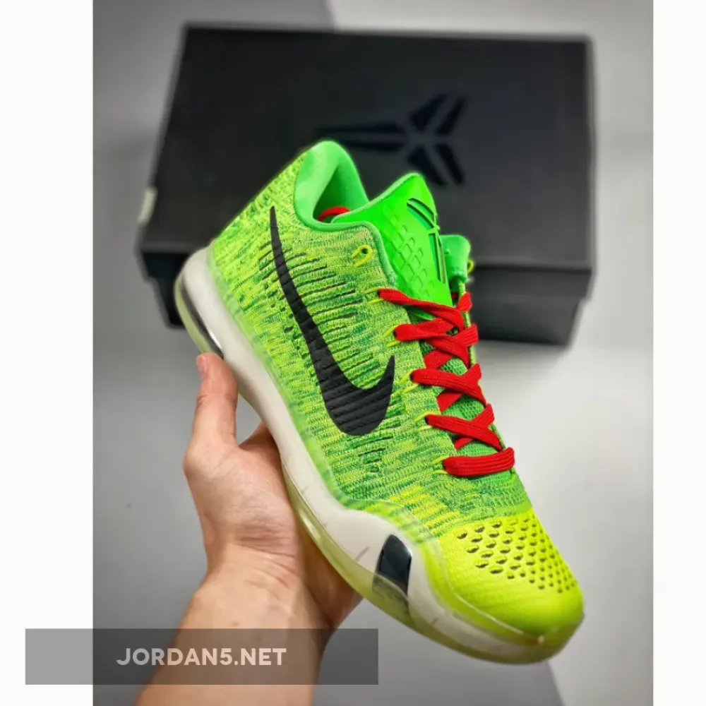 NIKEiD Kobe 10 Elite Low “Grinch” Multi-Color  802817-993