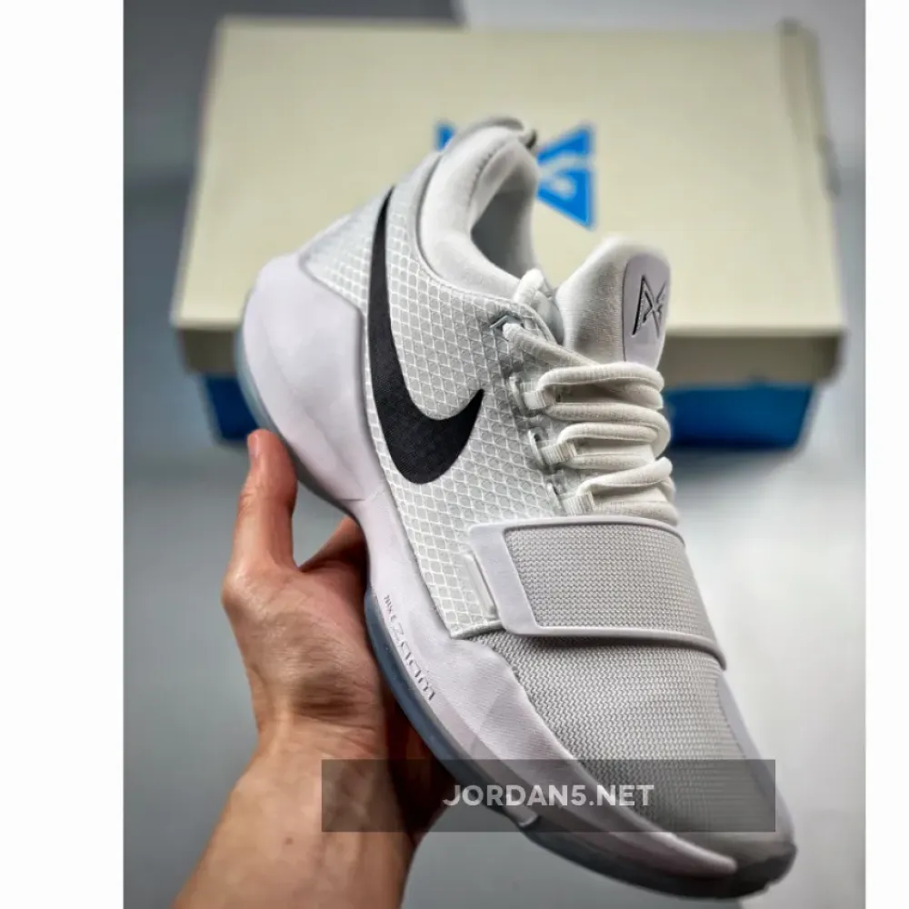 Nike PG 1 “Checkmate” White/Black-Chrome  878627-100