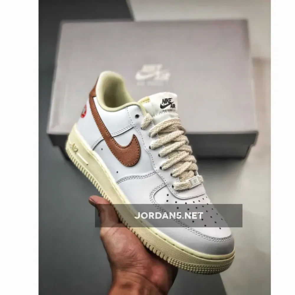 Nike Air Force 1 White/Archaeo Brown-Coconut Milk  DJ9943-101