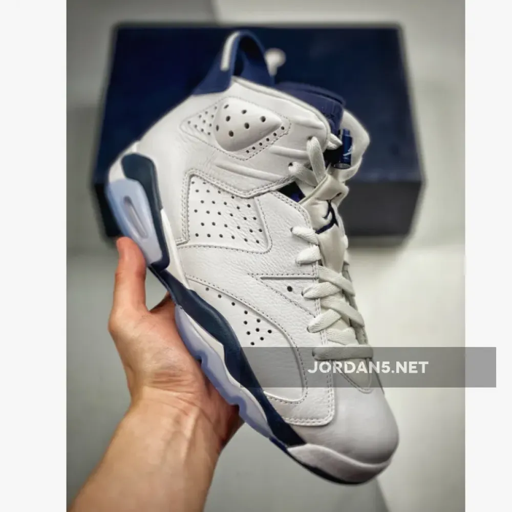Air Jordan 6 White/Midnight Navy  CT8529-141