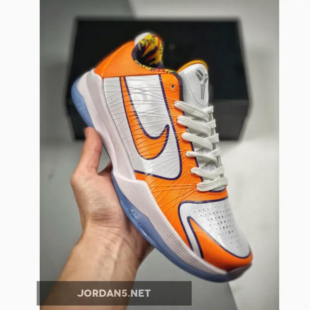 Devin Booker’s x Nike Kobe 5 Protro White Orange CD4991-106