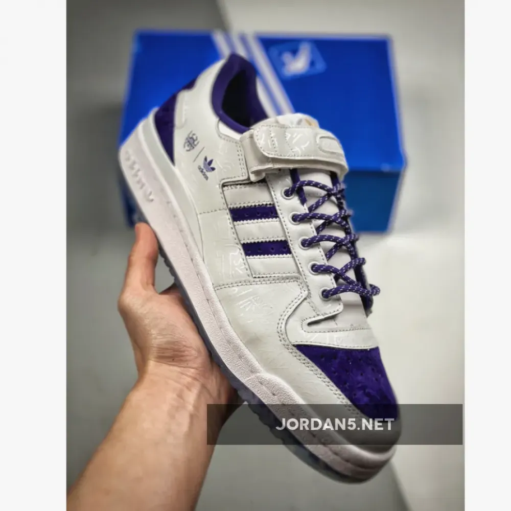 adidas Forum Low “Donovan Mitchell” White/Purple/Halo Mint GY8287