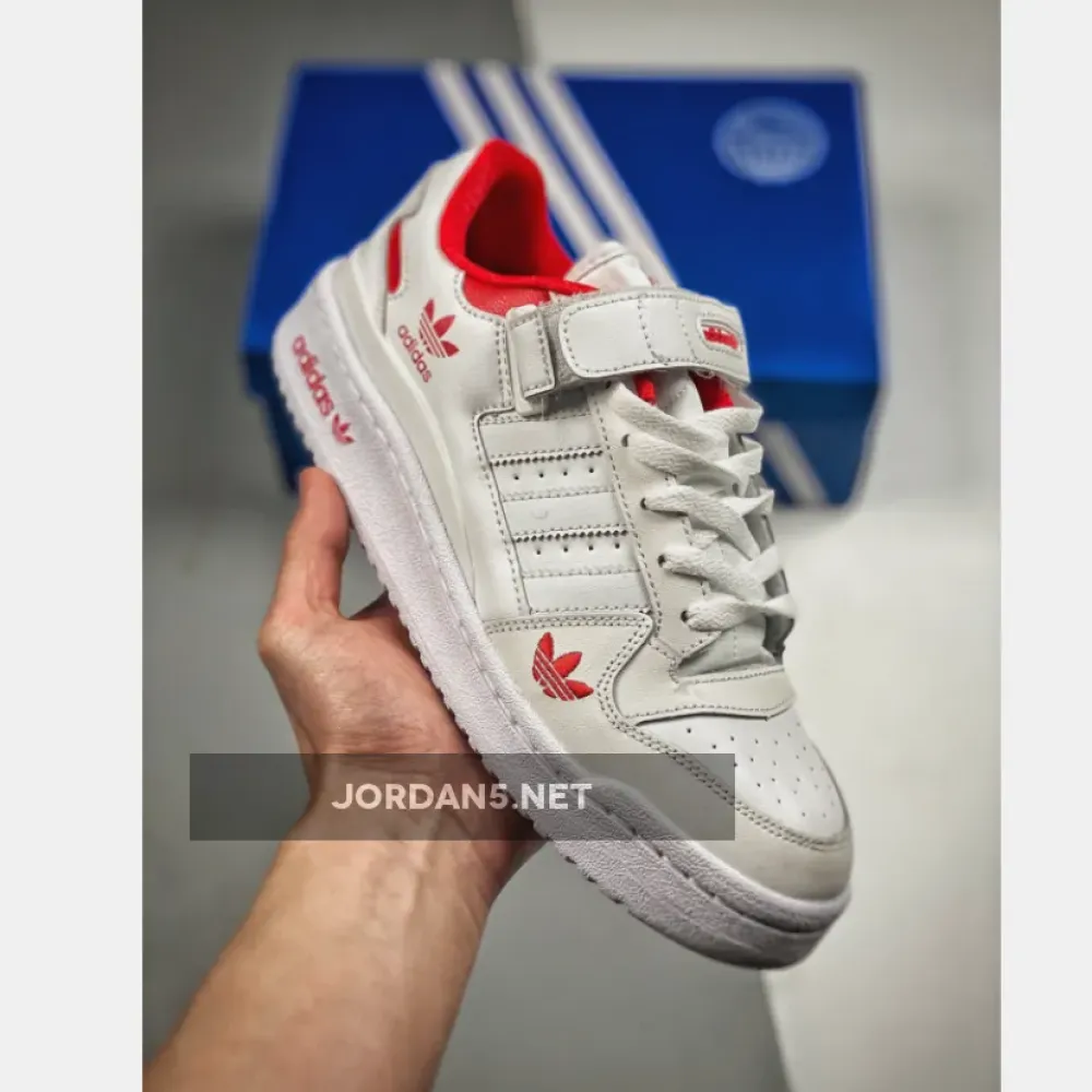 adidas Forum Low Cloud White/Red  H01674