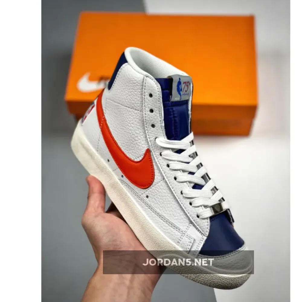 NBA x Nike Blazer Mid ’77 EMB “Knicks”  DD8025-100