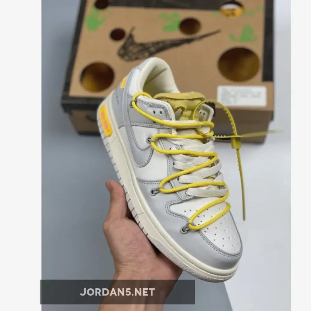 Off-White x Nike Dunk Low “29 of 50” Grey Sail 1680505040