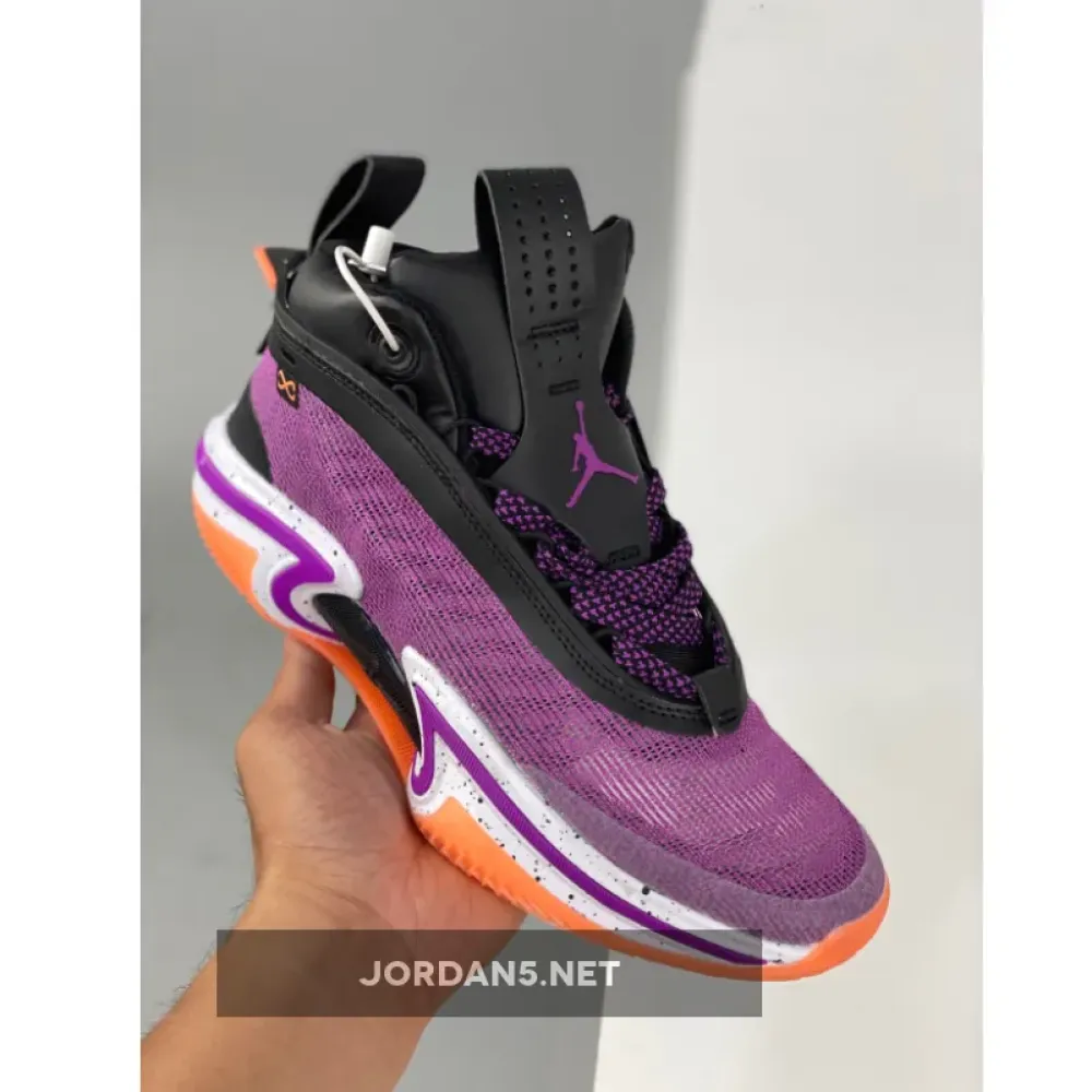 Air Jordan 36 “First Light” Black/White-Bright Mango-Hyper Violet CZ2650-004