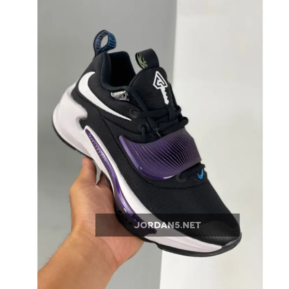 Nike Zoom Freak 3 “Project 34” Black/Light Photo Blue-White DA0695-001