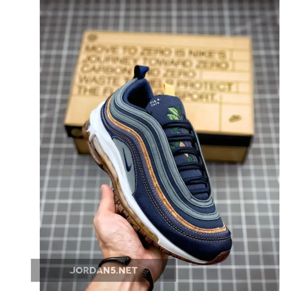 Nike Air Max 97 “Cork” Hasta/Obsidian/Thunder Blue/Bucktan/White/Wheat DC3986-300