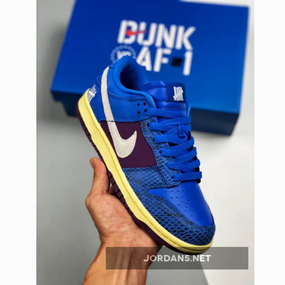 Undefeated x Nike Dunk Low Royal/Purple-White DH6508-400