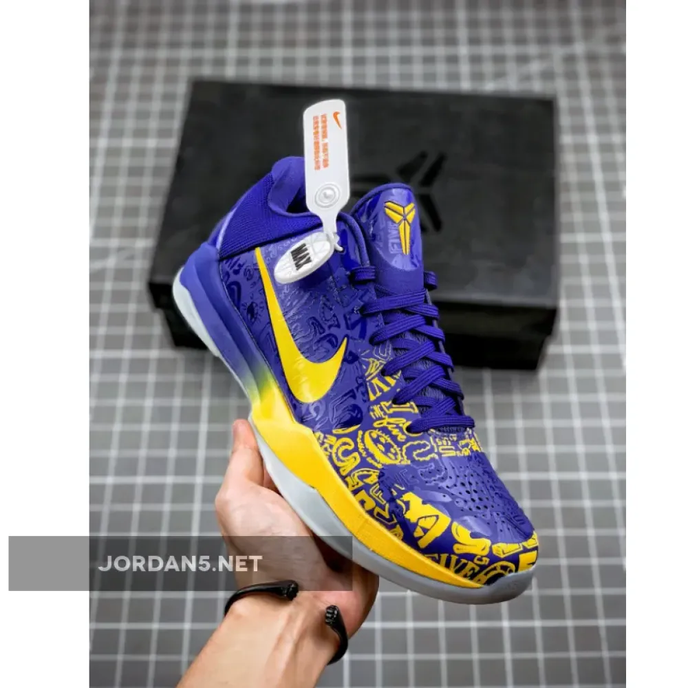 Nike Kobe 5 Protro “5 Rings” Concord/Midwest Gold  CD4991-400
