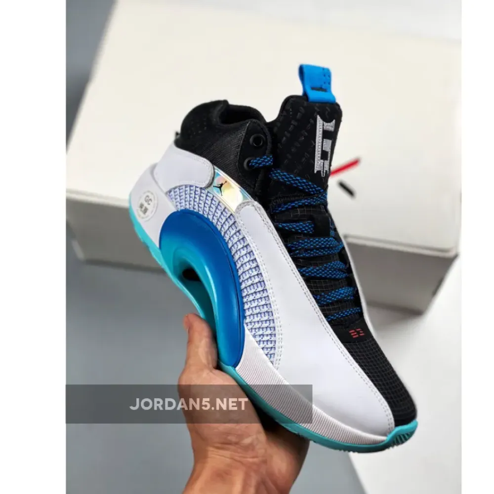 Air Jordan 35 “Morpho” White Blue Black DA2625-103