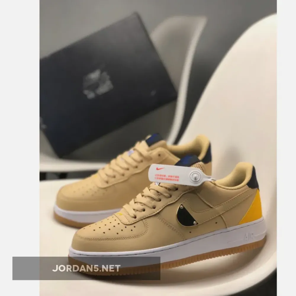 NBA x Nike Air Force 1 Low Tan Yellow  CT2298-200