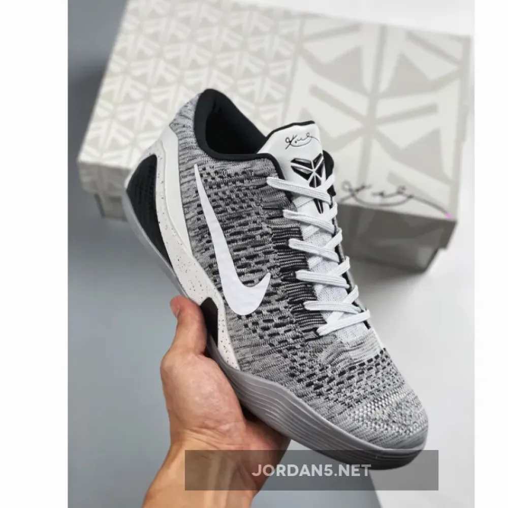 Nike Kobe 9 Elite Low “Beethoven” White/Black-Wolf Grey 639045-101