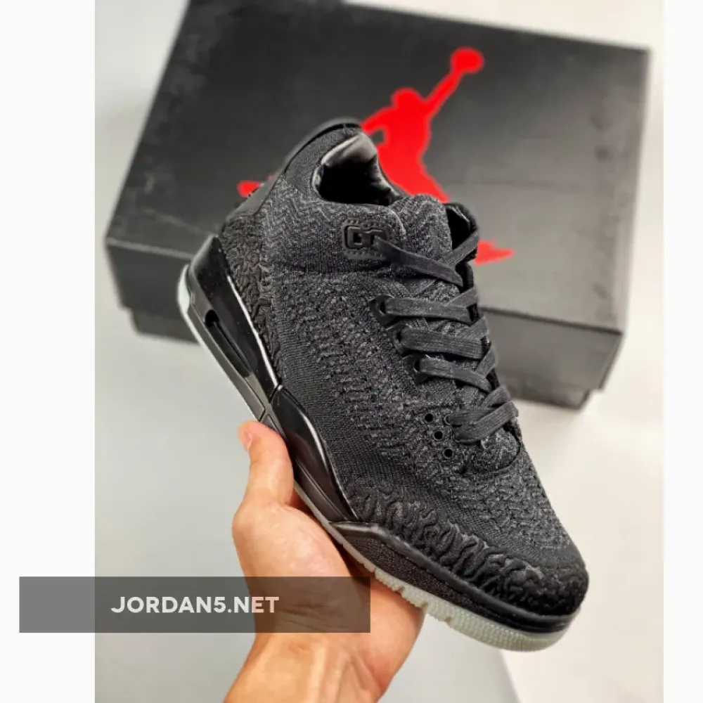 Air Jordan 3 Retro Flyknit Black  AQ1005-001
