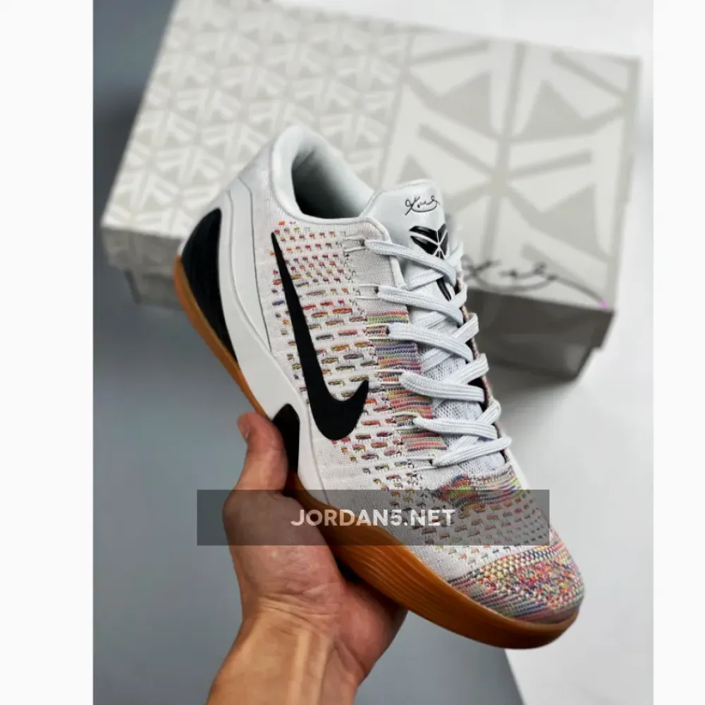 Nike Zoom Kobe 9 Premium White/Black-Gum Medium Brown