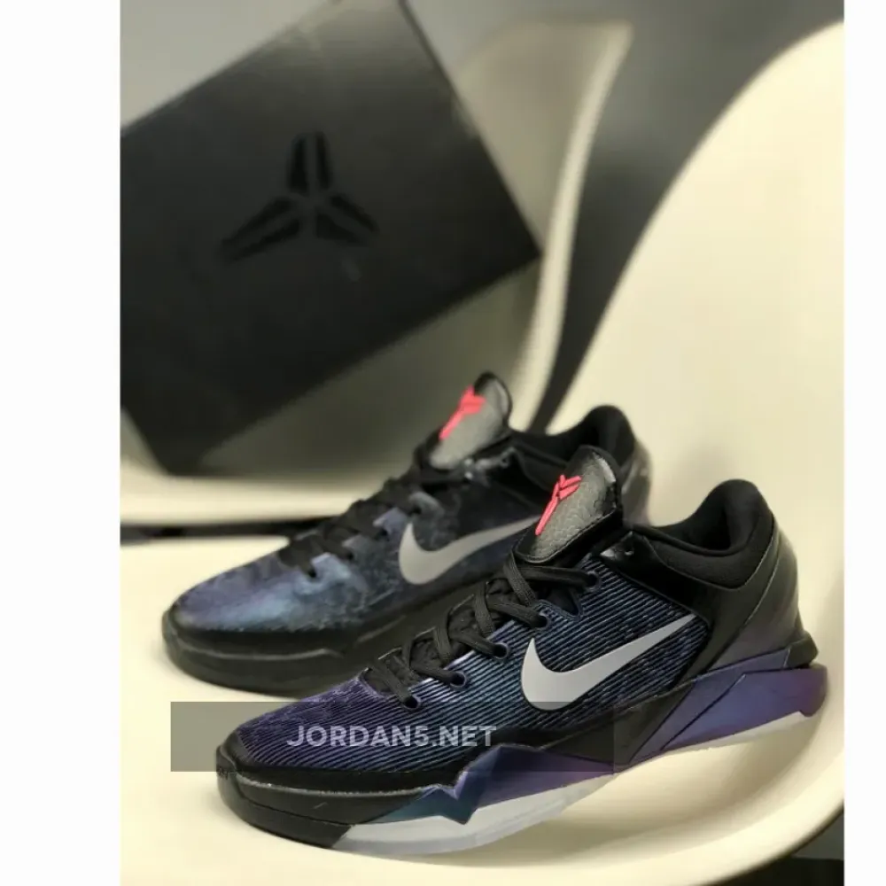 Nike Zoom Kobe 7 “Invisibility Cloak” Black/Court Purple-Turquoise Blue 488371-005