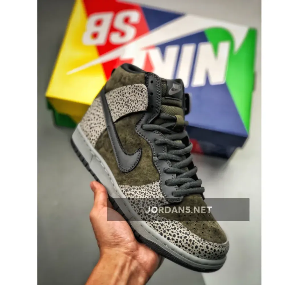 Nike SB Dunk High Borwn Black Cement 1680507705