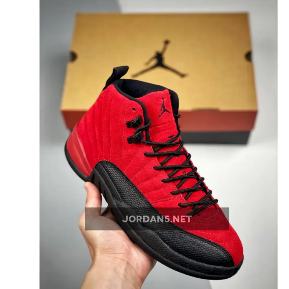 Air Jordan 12 ‘Reverse Flu Game’ Varsity Red/Black CT8013-602