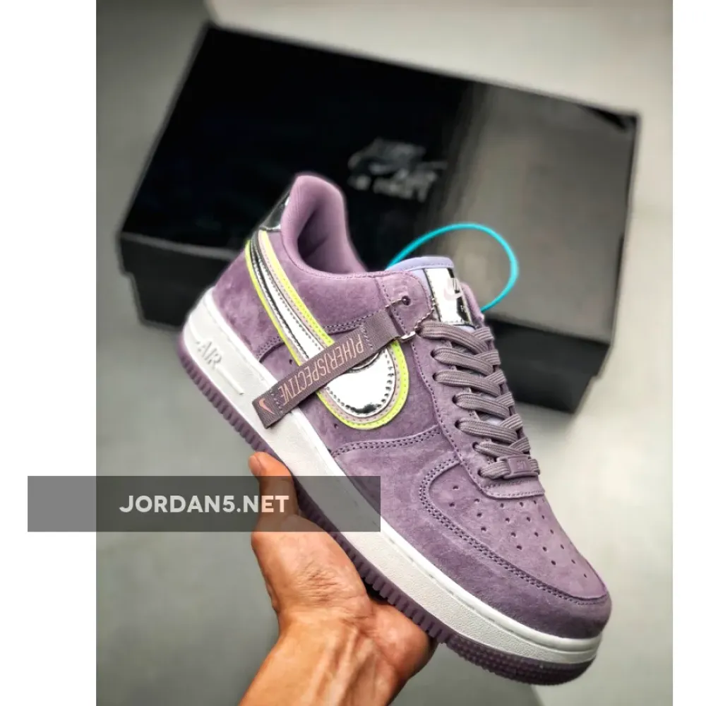 Nike Air Force 1 Low “P(Her)spective” Violet Star/Chrome-Washed Coral-Barely Volt CW6013-500