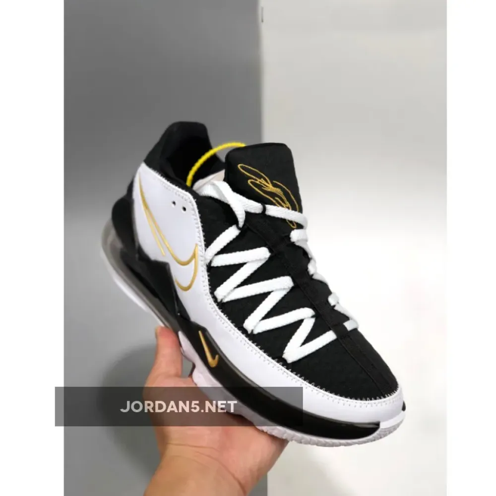 Nike LeBron 17 Low White/Metallic Gold-Black CD5007-101