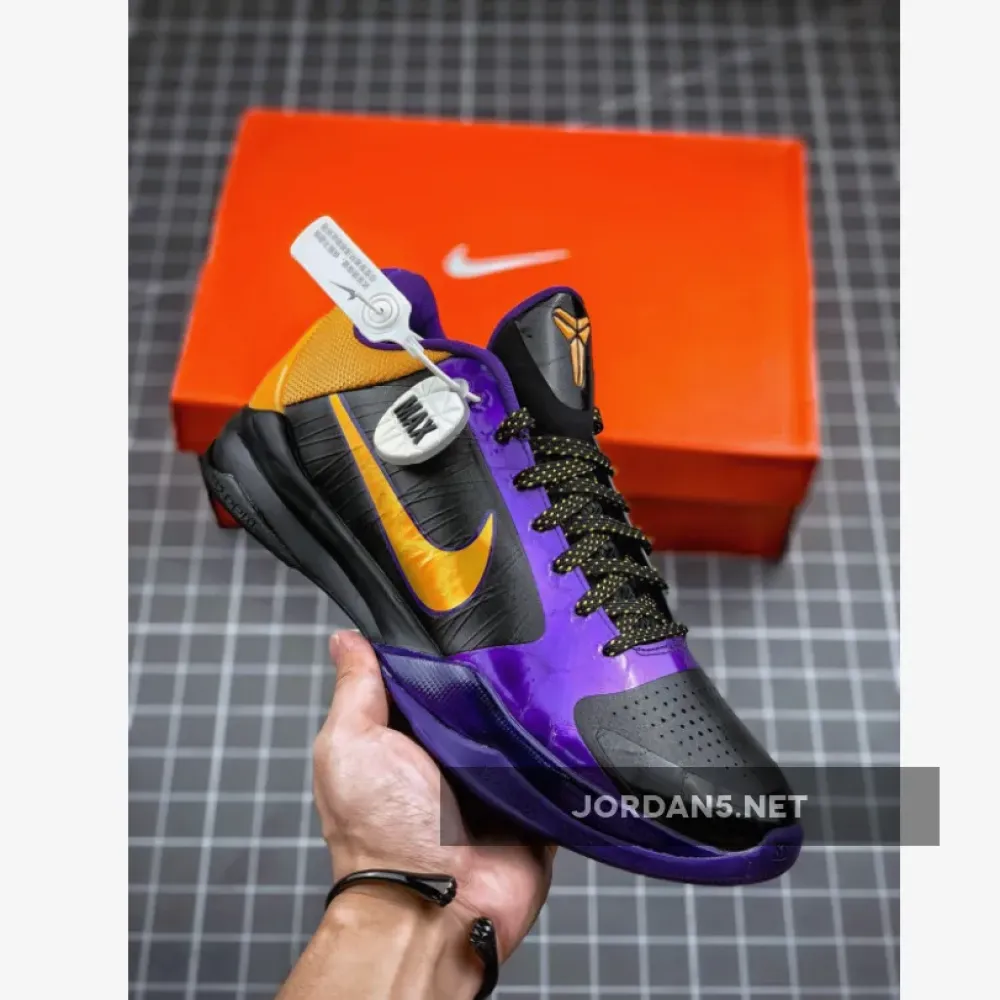 Nike Zoom Kobe 5 X ‘Lakers’ Black/De Sol-Varsity Purple 386430-071