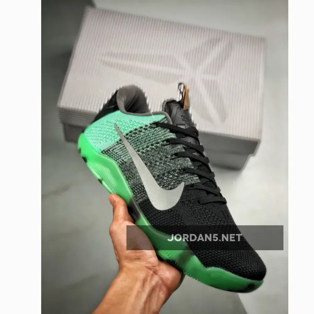 Nike Kobe 11 Elite Low “All-Star” Green Glow/Black-Persian Violet 822521-305