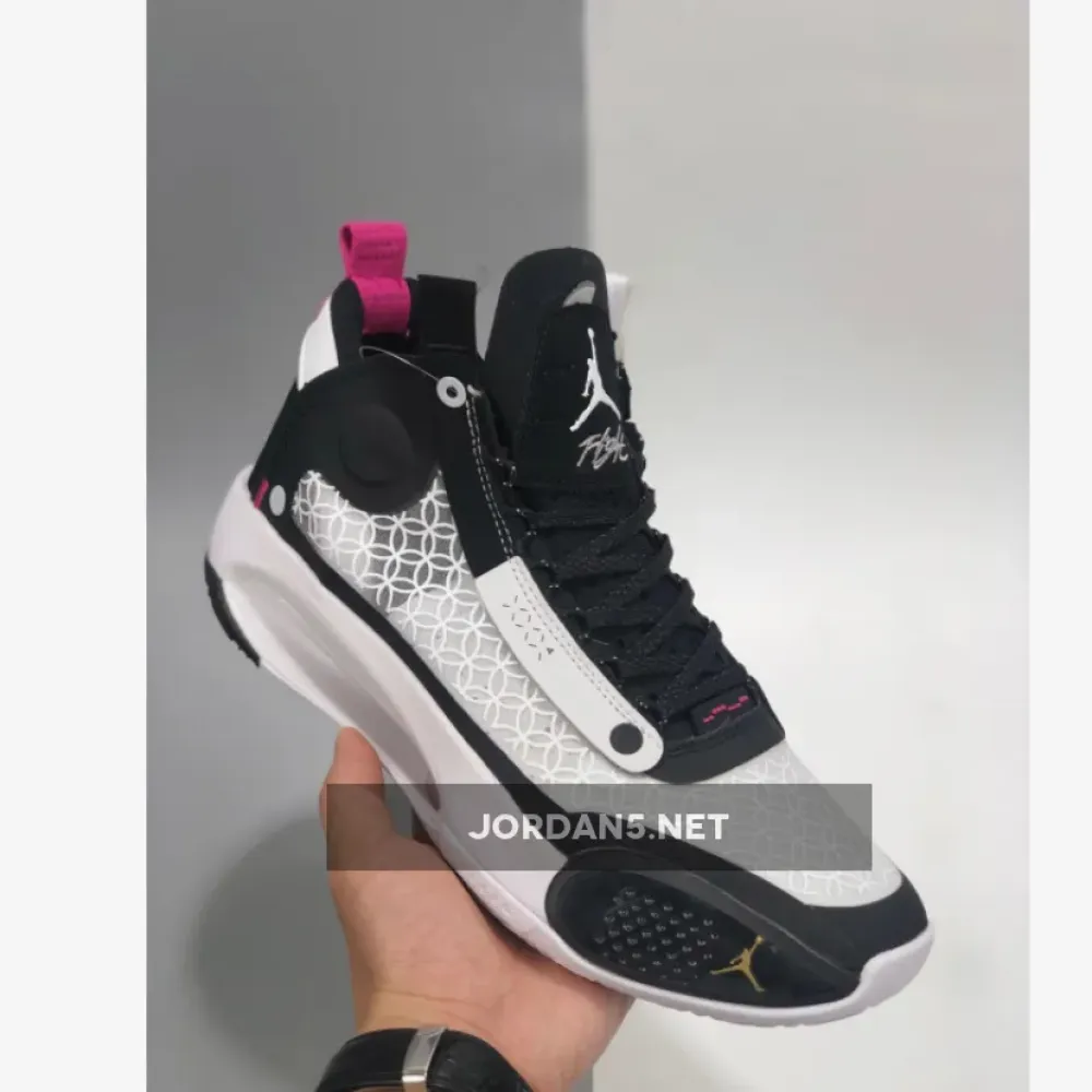 Air Jordan 34 “CNY” Black/Metallic Silver-White-Digital Pink AR3240-016