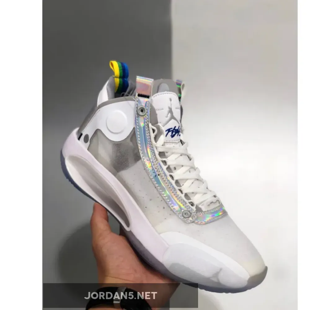 Air Jordan 34 “White Iridescent”  AR3240-101