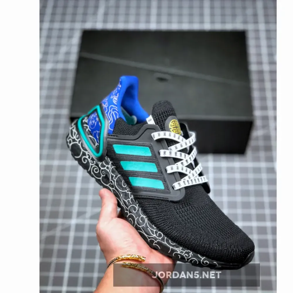 adidas UltraBOOST 20 Black/Glory Green FX8887