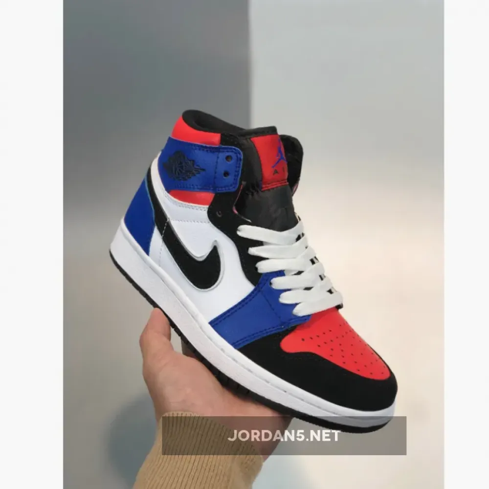 Air Jordan 1 Mid ‘Top 3’ Blue Red Black White  554724-124
