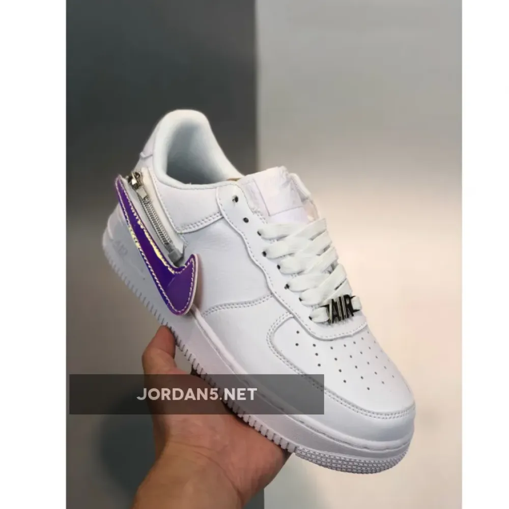 Nike Air Force 1 Zip-On Swoosh Logo White  CW6558-100