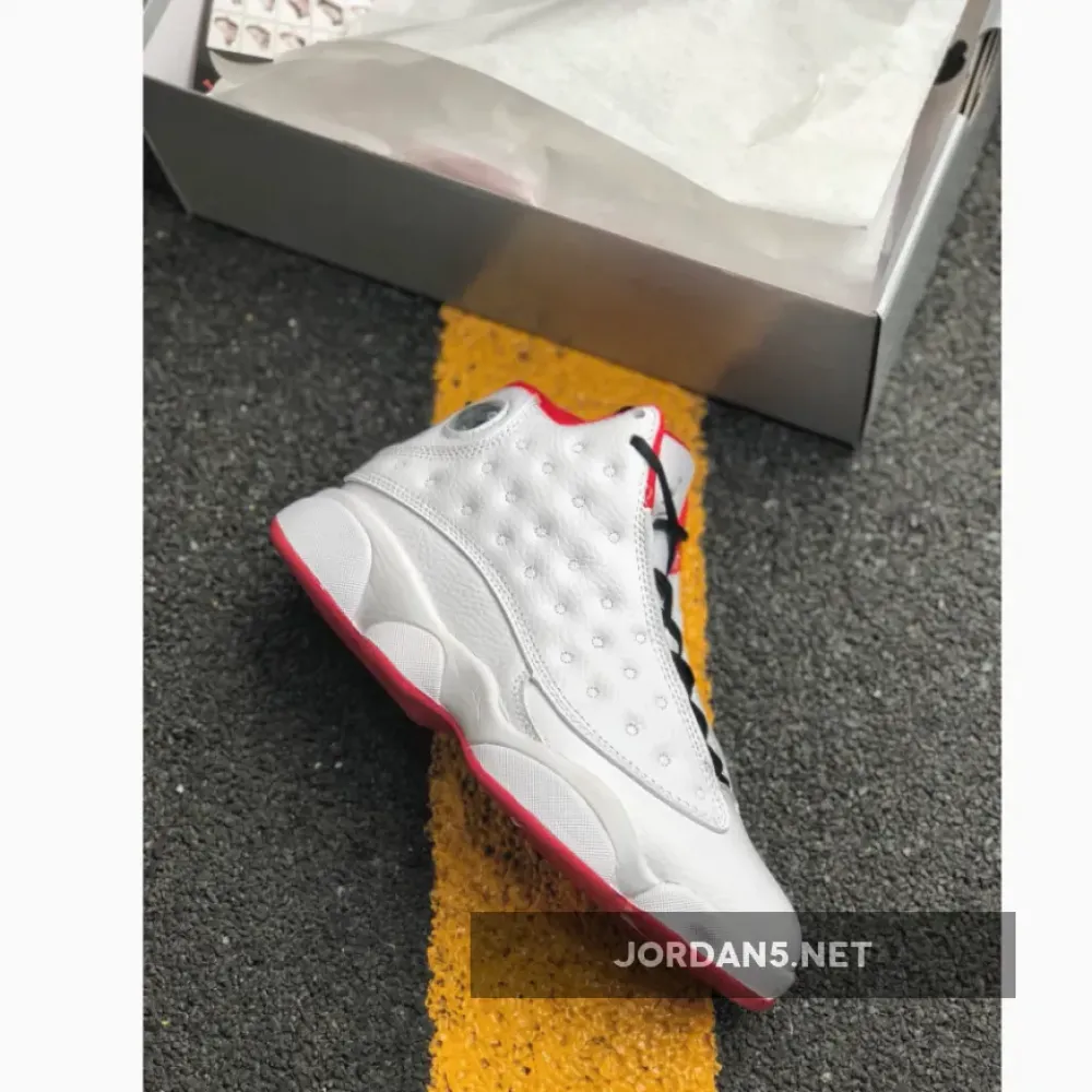 Air Jordan 13 “History of Flight” White/Metallic Silver-University Red 414571-103