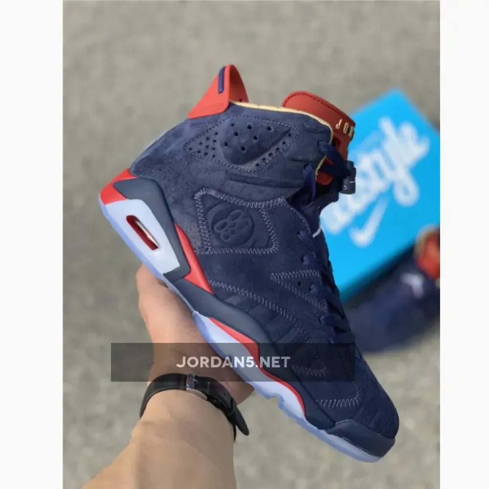 Air Jordan 6 Doernbecher Navy/White-Varsity Red-Metallic Gold CI6293-416