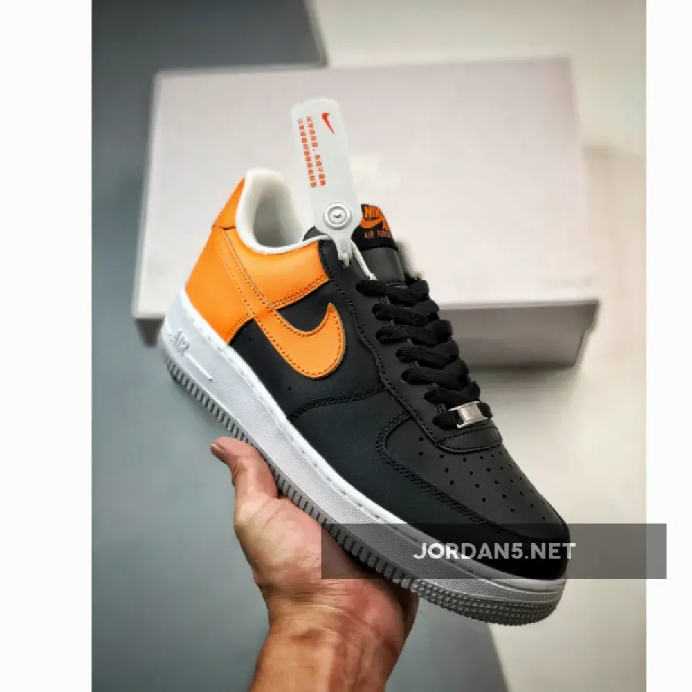 Nike Air Force 1 Low Black Laser Orange  FB7162-081