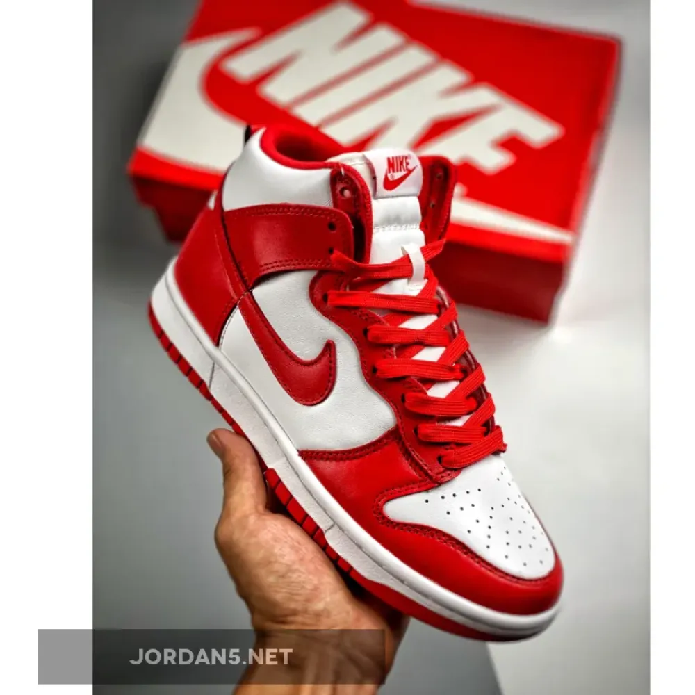 Nike Dunk High Championship White/University Red  DD1399-106
