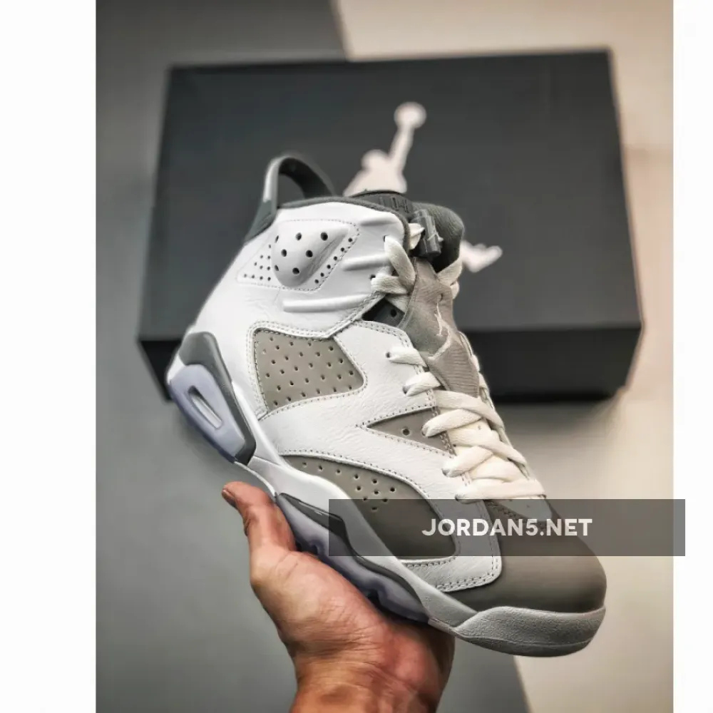Air Jordan 6 White/Medium Grey-Cool Grey  CT8529-100