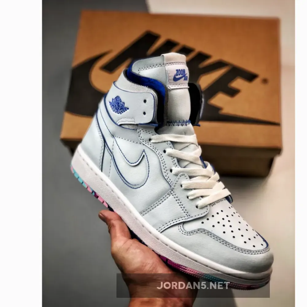 Air Jordan 1 Zoom Comfort 25 Years In China White/Blue  DX6036-111