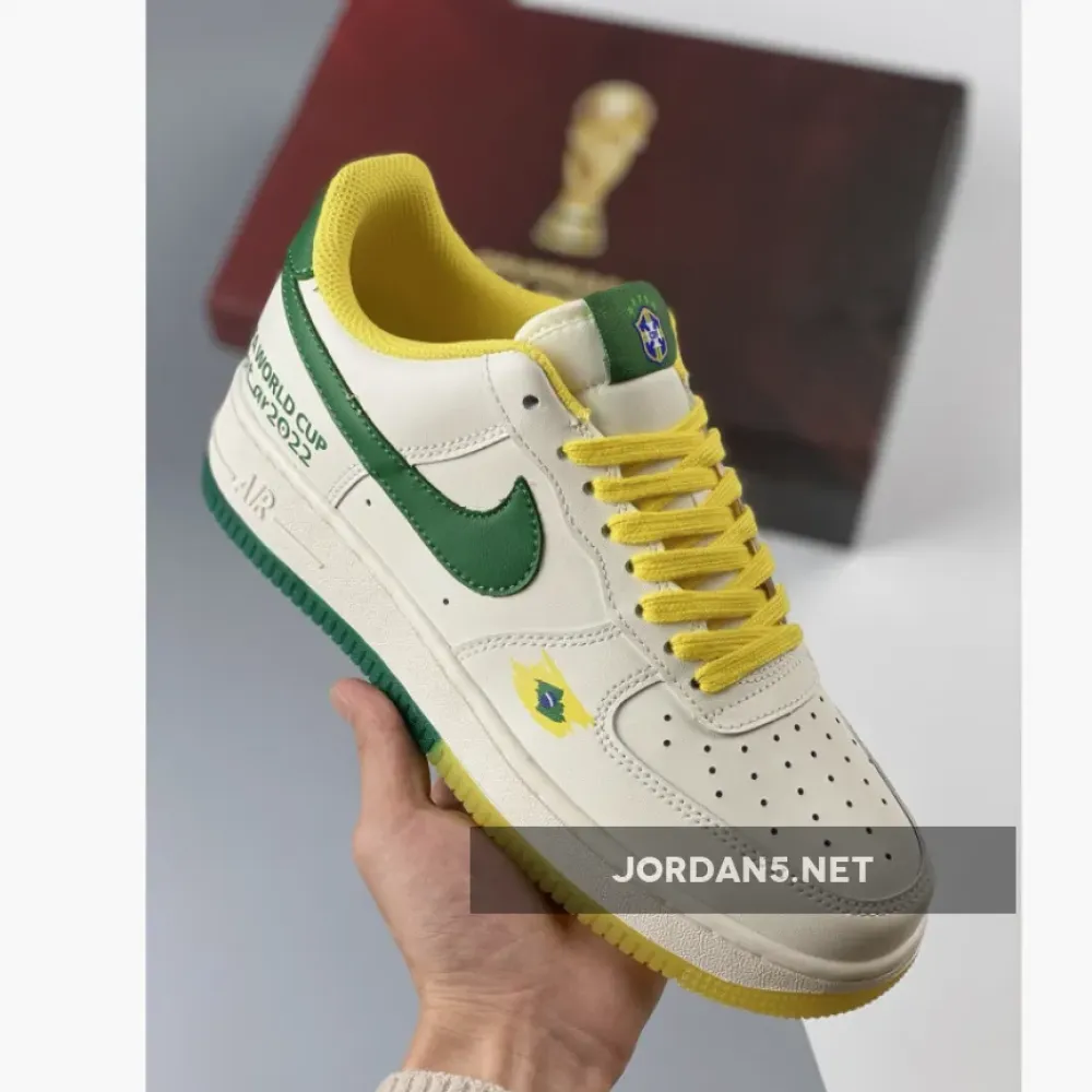 Nike Air Force 1 Low ‘World Cup 2022’ White Green Yellow 1680452506