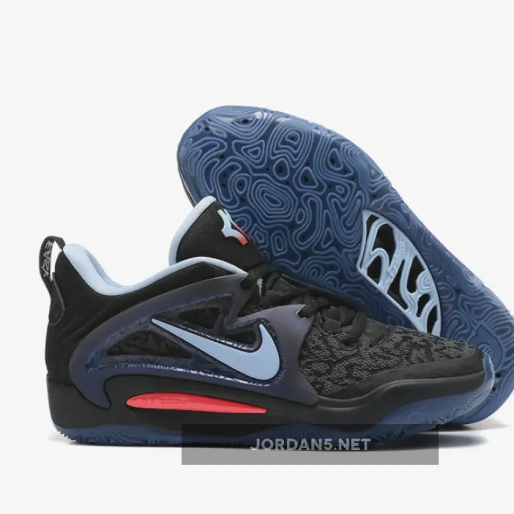 Nike KD 15 Tie-Dye Black Red Light Blue  DM1054-004