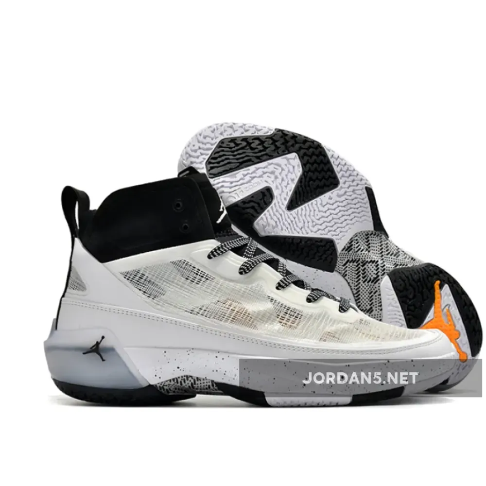 Air Jordan 37 “Oreo” White/Black-Citrus  DD6958-108