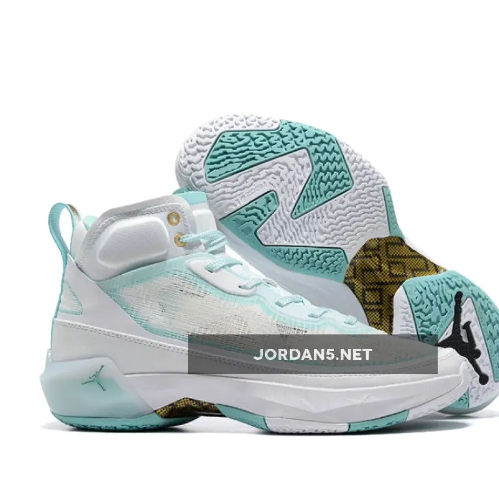 Air Jordan 37 “Guo Ailun” White/Metallic Gold-Hyper Jade  DX3381-173