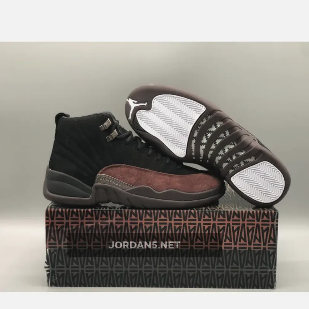 A Ma Maniére x Air Jordan 12 Black/Black-Burgundy Crush  DV6989-001