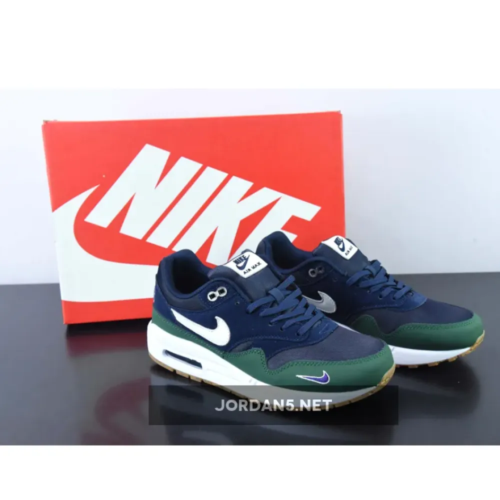 Nike Air Max 1 Obsidian/White-Midnight Navy-Gorge Green  DV3887-400