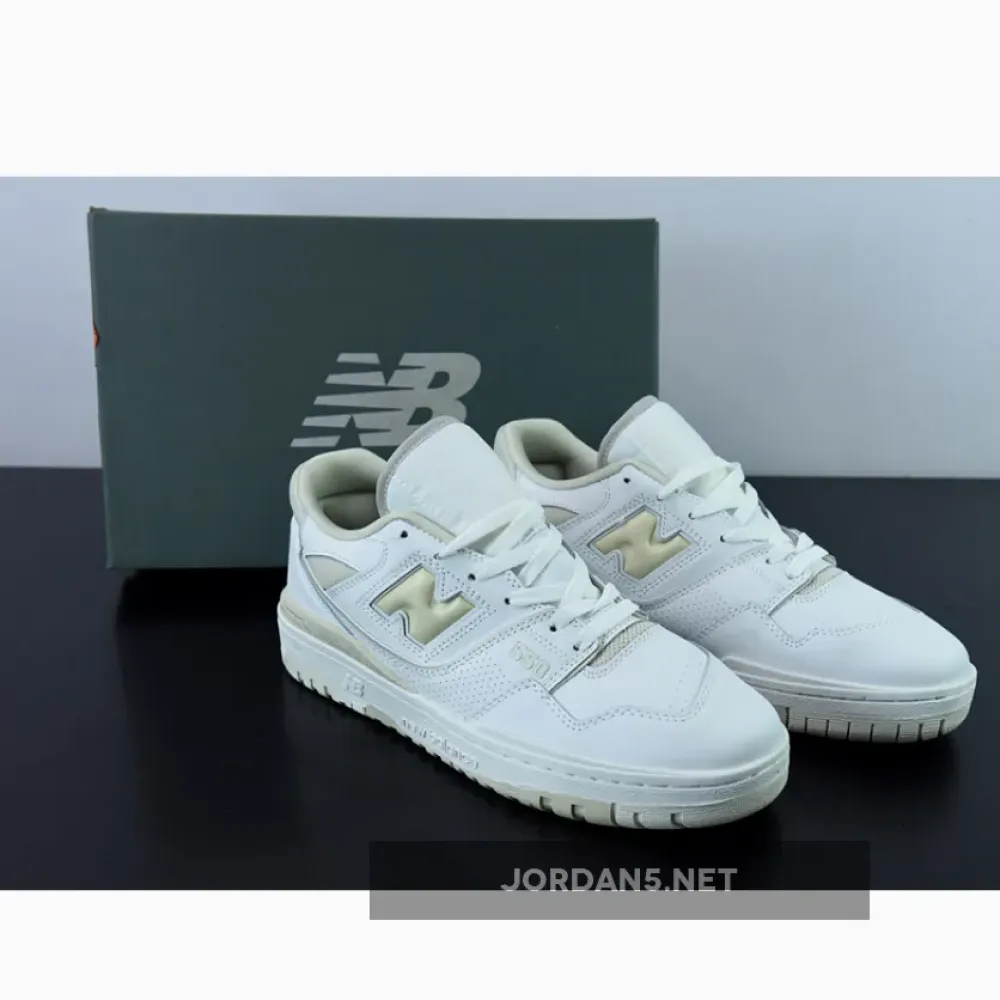 New Balance 550 White/Silver Birch BBW550WS