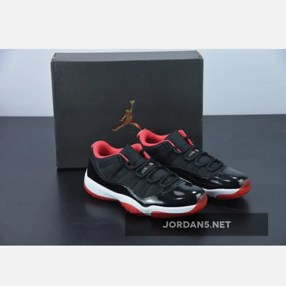 Air Jordan 11 Low “Bred” Black/True Red White  528895-012