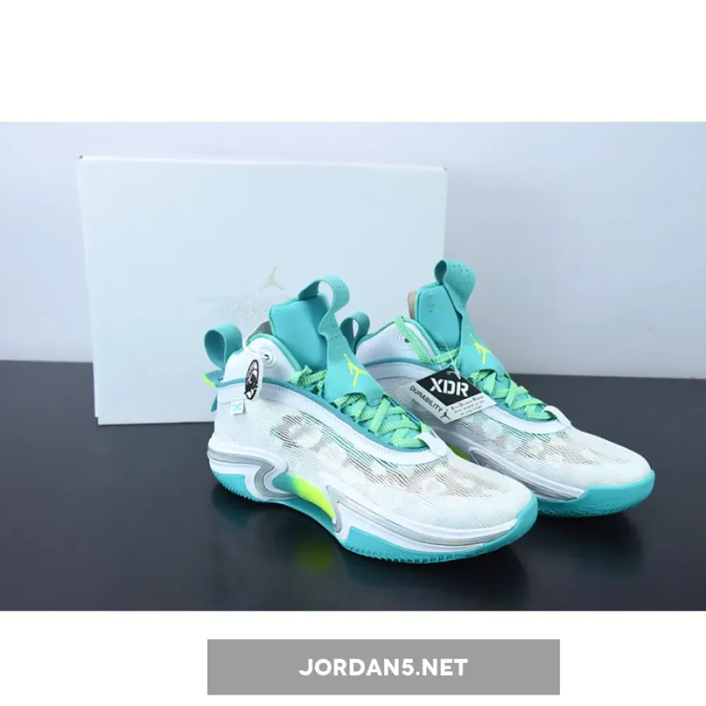 Air Jordan 36 Guo Ailun White/Teal  DM0796-107
