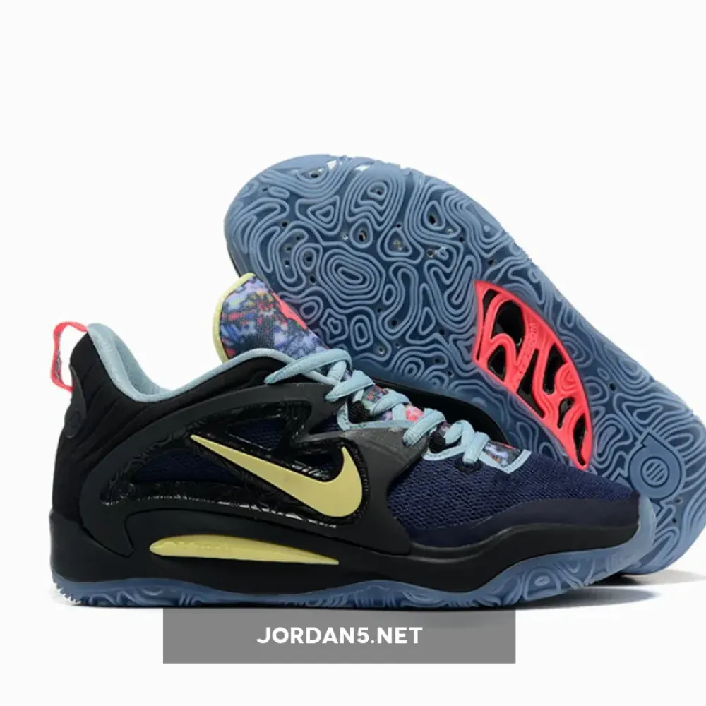 Nike KD 15 Black/Boarder Blue-Sanddrift-Aura  DC1975-001