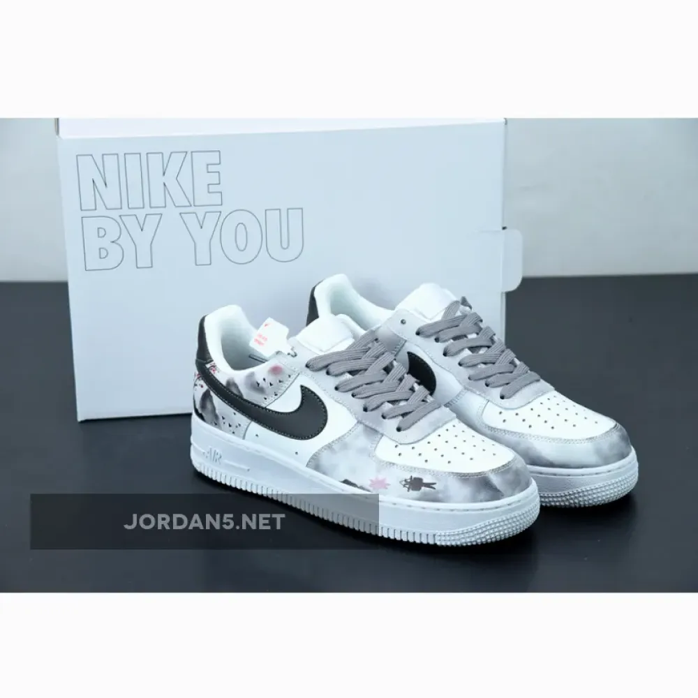 Custom Nike Air Force 1 Low White Black  DH2920-111