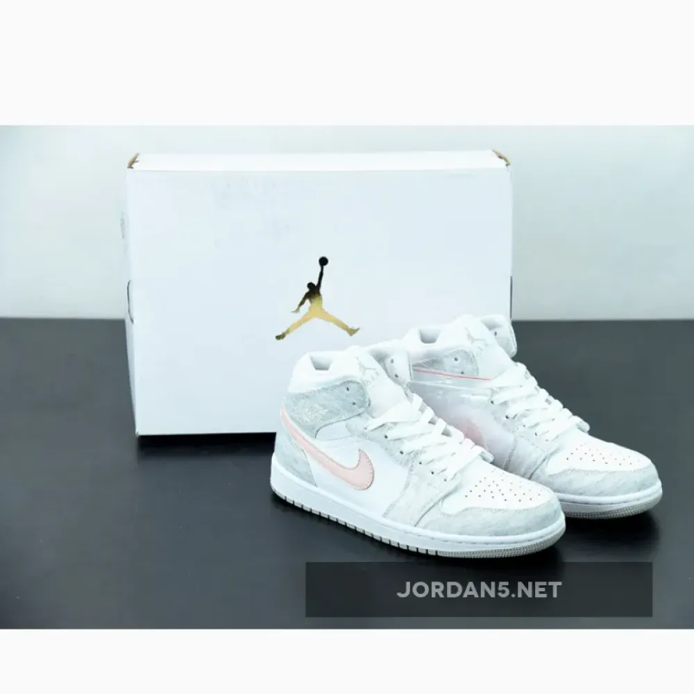 Air Jordan 1 Mid SE Light Iron Ore/Atmosphere-White