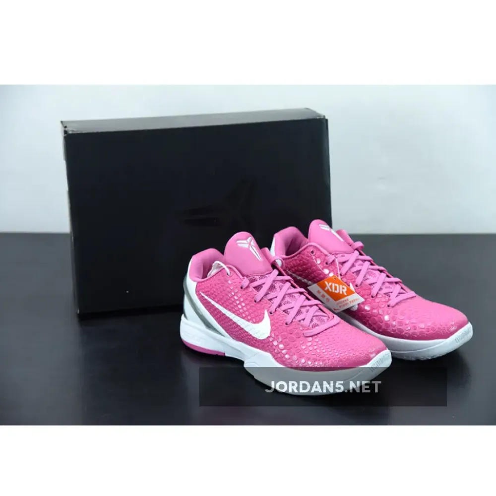 Nike Kobe 6 Protro “Think Pink” Pinkfire/Metallic Silver-White  CW2190-600